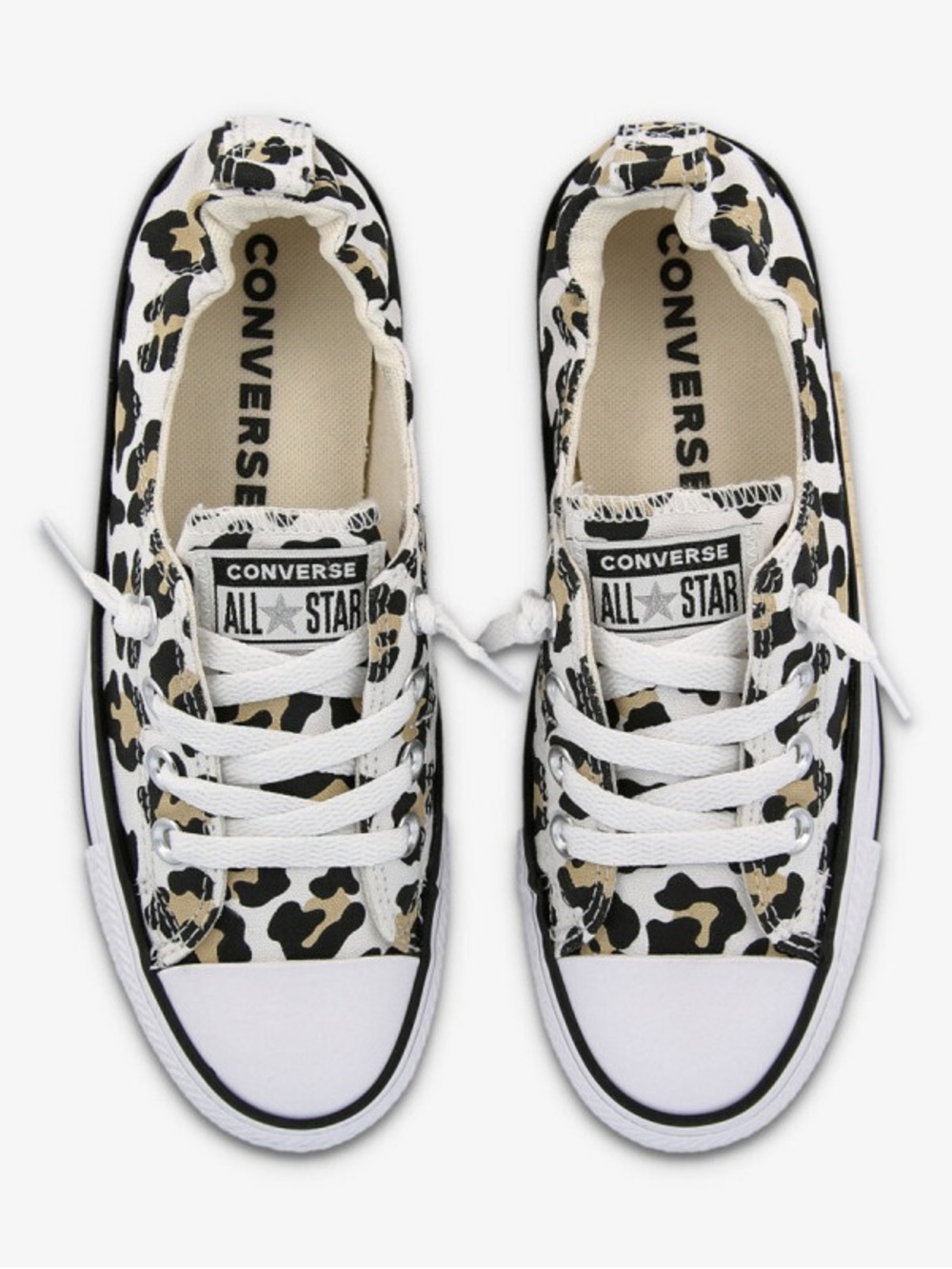 Converse Shoreline Leopard Print Low Top Slip On Sneakers | 7